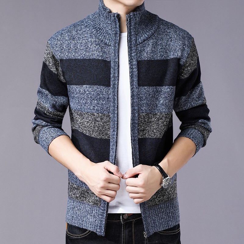 가을 겨울 2021 남자의 Outwear 양모 니트 스웨터 패션 남자 카디건 스웨터 코트
